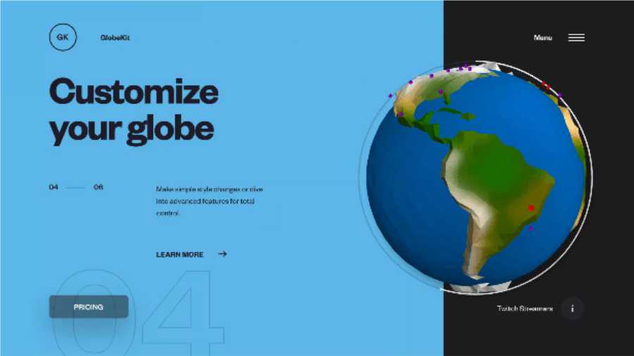 GlobeKit - анимированные и интерактивные глобусы